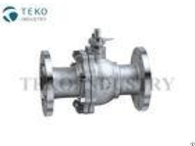 Cast Steel Flanged End Ball Valve Soft Seated Rptfe Seal For Corrosive Liquid