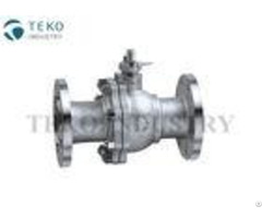 Cast Steel Flanged End Ball Valve Soft Seated Rptfe Seal For Corrosive Liquid