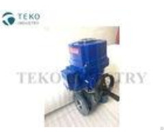 Chemical Resistant Mounted Ball Valve Flange Type Electric Actuated Regulating Control
