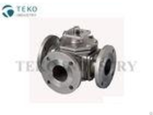 Multi Way Ss Ball Valve Flange Type 1 2 Inch To 8 Inch L Port Rb For Isolation Process