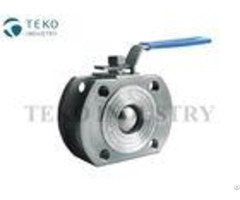 Wafer Short Pattern Ss Ball Valve Flange Type Wcb Material With Space Saving Structure
