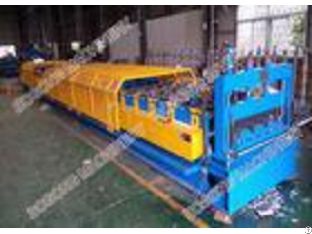 Galvanized Coil Floor Deck Roll Forming Machine Plc Control With Embossing