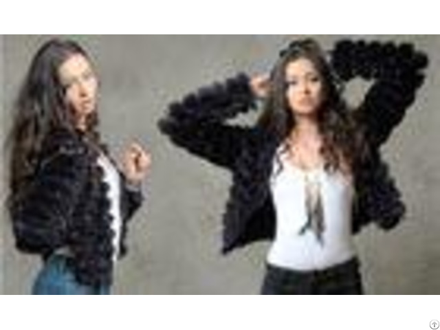 High End Faux Fur Beige Black Fashionable Winter Coats Zip Up Blazer