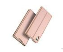 Rose Gold Sony Xa1 Ultra Cover Pu Leather Protective Case With Card Holder
