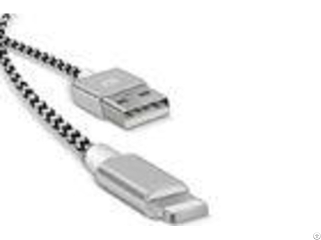 Nylon Braided Iphone Lightning Cable Usb 2 0 Sync For Fast Charge Ce Approved