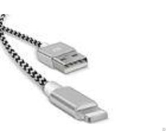 Nylon Braided Iphone Lightning Cable Usb 2 0 Sync For Fast Charge Ce Approved