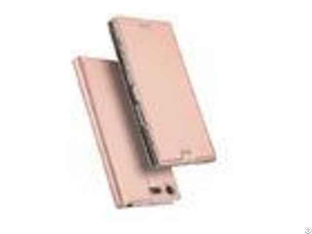 Luxury Rose Gold Sony Xz Premium Cover Pu Card Slot Kickstand Magnets