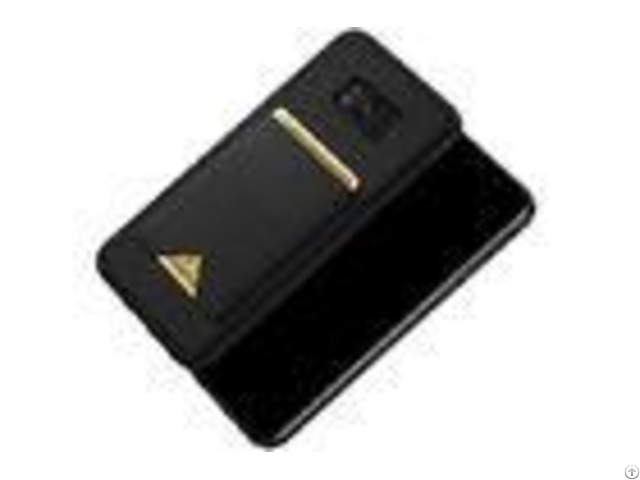 Skin Friendly Samsung Cell Phone Covers S8 Plus Pu Leather Slip Resistant Black Color