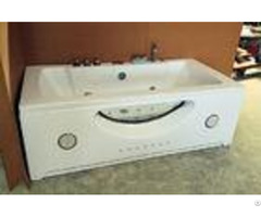 Large 70 Inch Corner Whirlpool Bathtub 2 Person Jetted Tub Built In Heater