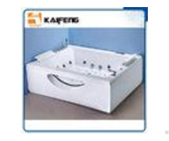 T Shape Inlet Electric Jacuzzi Whirlpool Bath Tub With Air Bubble Water Jets