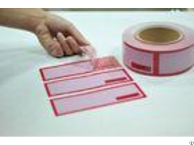 Digital Number Printed Packing Tape Tamper Seal Stickers With Perforation 100mm