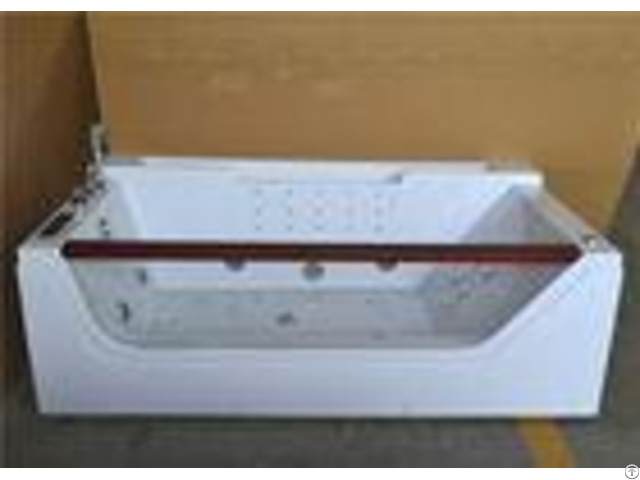 Double Ended Jacuzzi Whirlpool Bath Tub With Water Heater Left Center Drain