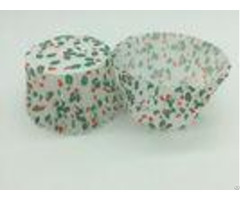 Single Wall Greaseproof Cupcake Liners Cup Cake Wrappers Dim Sum Cherry And Leaf Printing