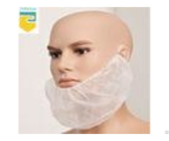 Melt Blown Fabric Disposable Beard Nets Fluid Resistant For Sanitary Protection
