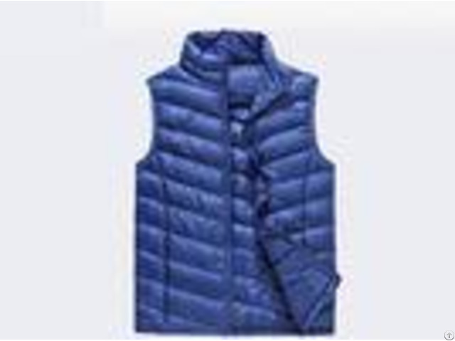 Polyester Pad Material Mens Winter Work Vest Zipper Style Solid Color With Twill