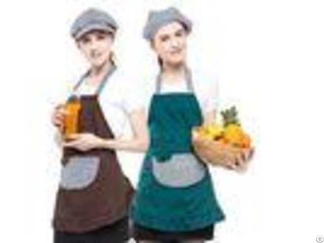 Multi Color Convenient Fancy Cooking Aprons Popular Style With 2 3 Big Pockets