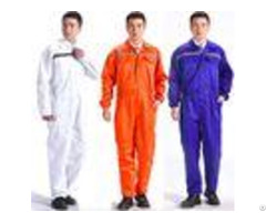 Breathable Flame Retardant Insulated Coveralls Anti Wrinkle With Reflective Tape