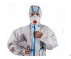 Full Length Disposable Hazmat Coveralls Anti Wrinkle Against Chemical Dust