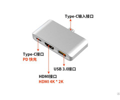 Type C 3 In 1 Charging Hub With Hdmi And Usb