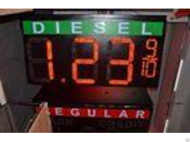High Refresh Rate Led Gas Price Signs Waterproof Outdoor With Video Processor