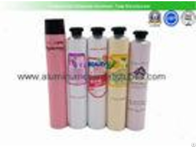 Hair Color Cream Aluminum Squeeze Tubes Silk Screen Printing Non Spill Eco Friendly