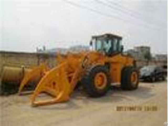 5000kg Front End Wheel Loader With Log Grapple Ree Logging Equipment 162kw