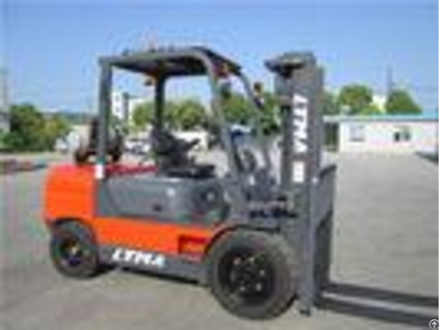 Commercial Indoor Lpg Gasoline Forklift Truck 4 Ton With Various Attachments