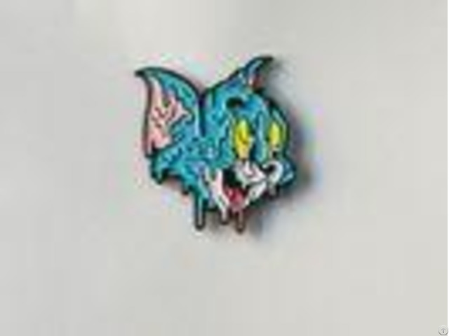 Cartoon Cat Soft Enamel Lapel Pins For Children Gifts With Butterfly Clutch