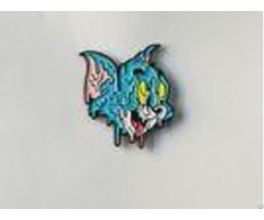 Cartoon Cat Soft Enamel Lapel Pins For Children Gifts With Butterfly Clutch