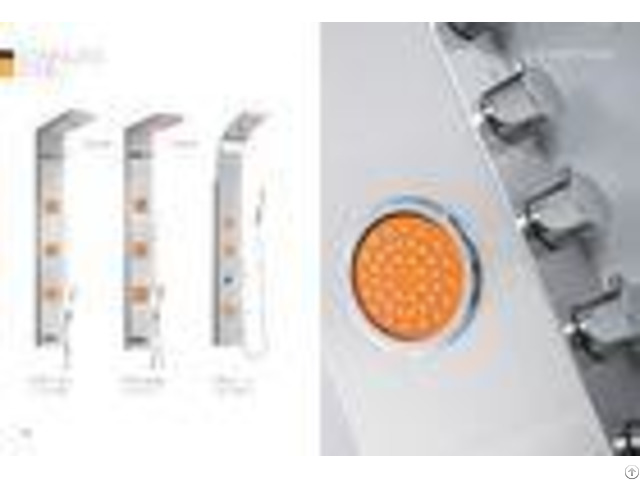 Professional Stainless Steel Shower Panel With Adjustable Orange Massage Jets