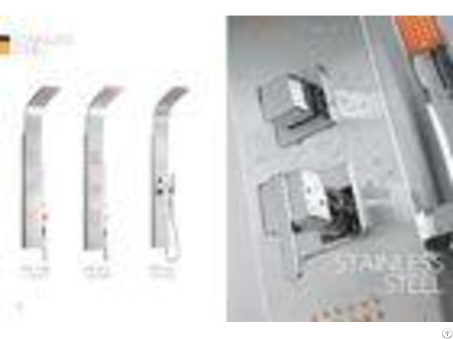 Apartments Model Rooms Stainless Steel Shower Panel Free Standing Type