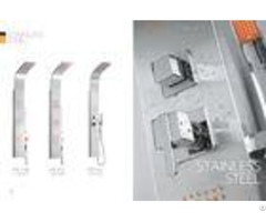 Apartments Model Rooms Stainless Steel Shower Panel Free Standing Type