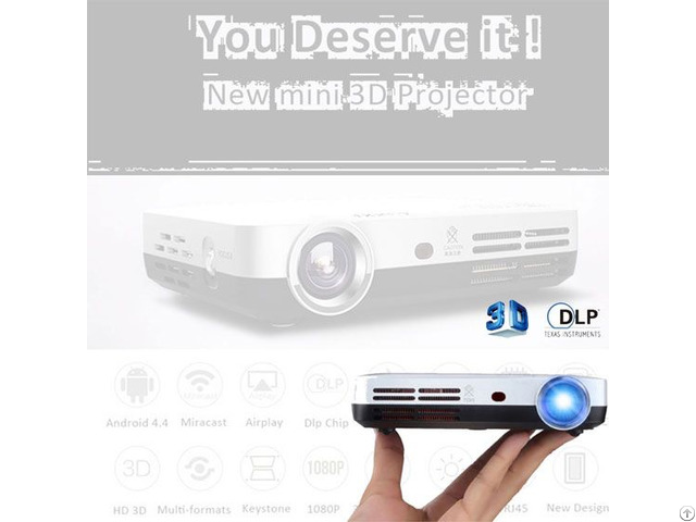 Oem High Brightness Portable 3d Led Mobile Home Dlp Projector