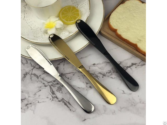 Unique Cheese Tools Hot Sell Gold Stainless Steel Butter Knife