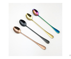 Wholesale Private Label Stainless Steel Long Ice Tea Spoon