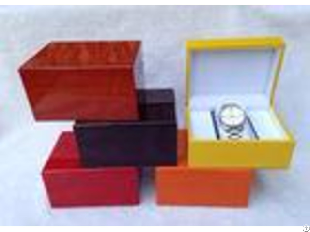 Custom Made Wooden Watch Gift Box With Velvet Pillow L145 W115 H80 Mm