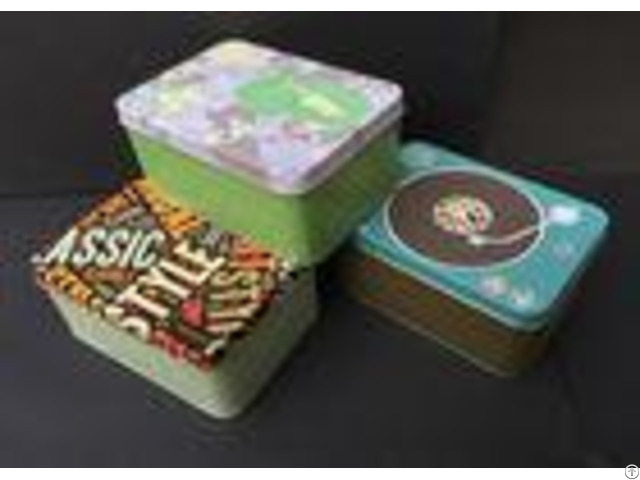 Personalized Square Tin Cans With Lids For Gift Packaging 92 125 60mm