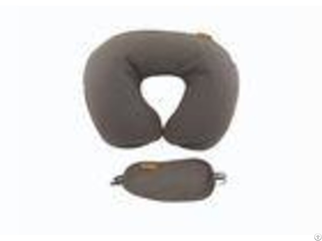 U Shape Blow Up Washable Inflatable Neck Air Travel Pillow With Eyemask