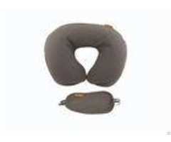 U Shape Blow Up Washable Inflatable Neck Air Travel Pillow With Eyemask