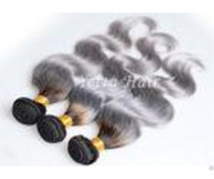 Professional Remy Wet And Wavy Ombre Human Hair Extensions For White Girl