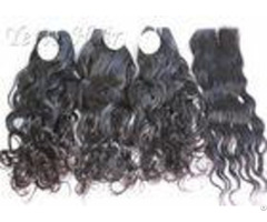 Double Layer Lustrous 100 Percent Brazilian Virgin Hair Weave With Natural Color