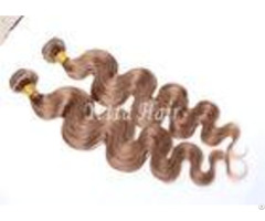 Unprocessed Light Brown Virgin Human Hair Extensions Without Shedding