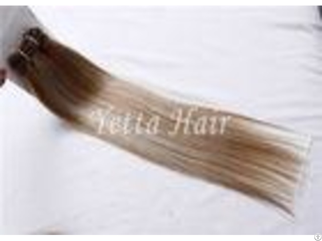 Customized Unprocessed Brazilian Virgin Human Hair Extensions Mixed Color