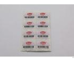 Waterproof Anti Counterfeit Sticker Uv Resistant With Tamper Evident Function