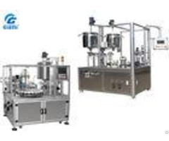Semi Automatic Cosmetic Filling Equipment For Lip Gloss With Double Tank