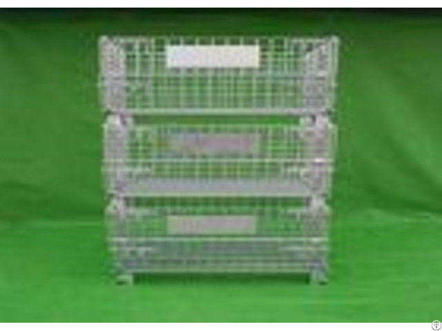 Movable Stackable Steel Wire Mesh Cage With Galvanized Surface Treatment