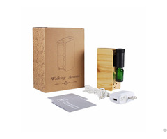 Wood Walking Aroma Usb Charger Portable Oil Nebulizer For Home Car Work Bath Bedroom Travel Spa
