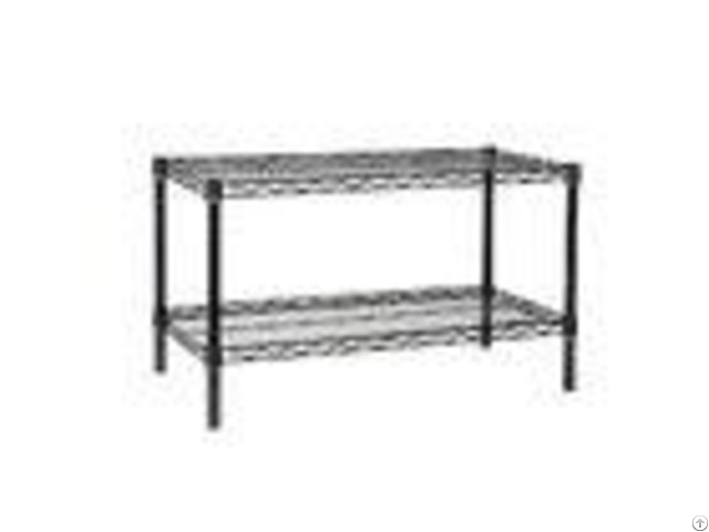 Hospital Industrial Wire Shelving Pharmacy Storage Racks With 2 Tier Shelves