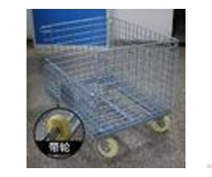 Heavy Duty Galvanized Collapsible Wire Container For Freezers Passed Salt Spray Test