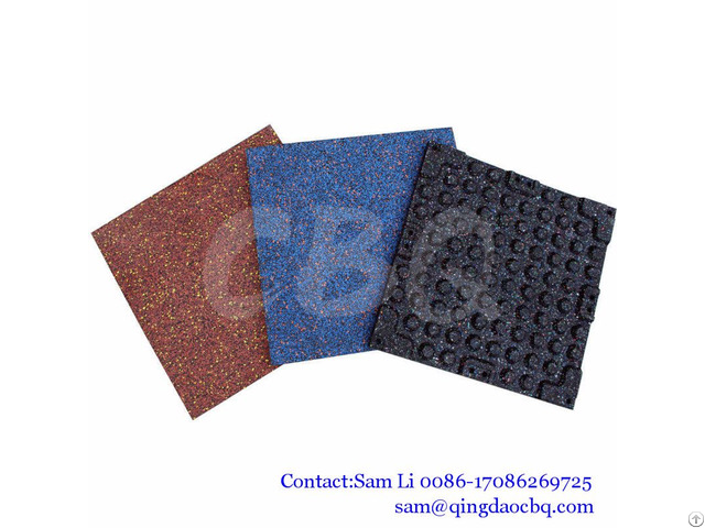 Gym Rubber Flooring With Colorful Epdm Flecks